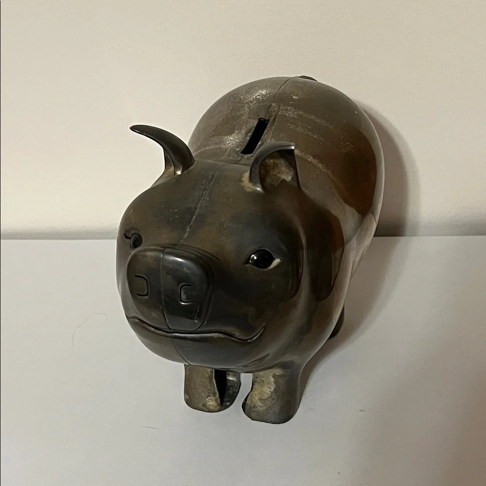 Godinger Silver Art Vintage Big Piggy Bank